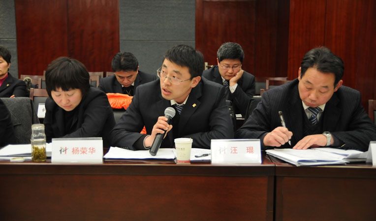 華億置業副總經理汪琨發表講話