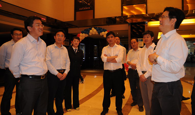 淮北市副市長朱浩東一行參觀華億環球影城